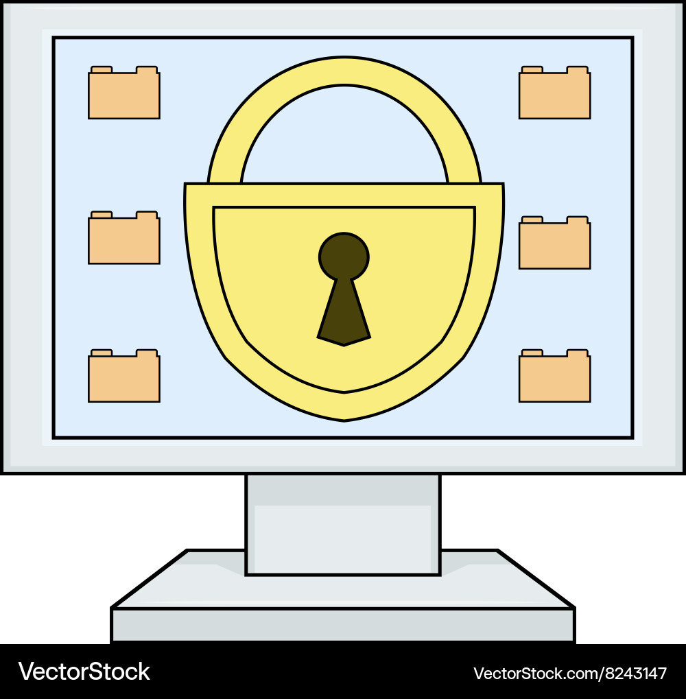 Computer security Vector Image