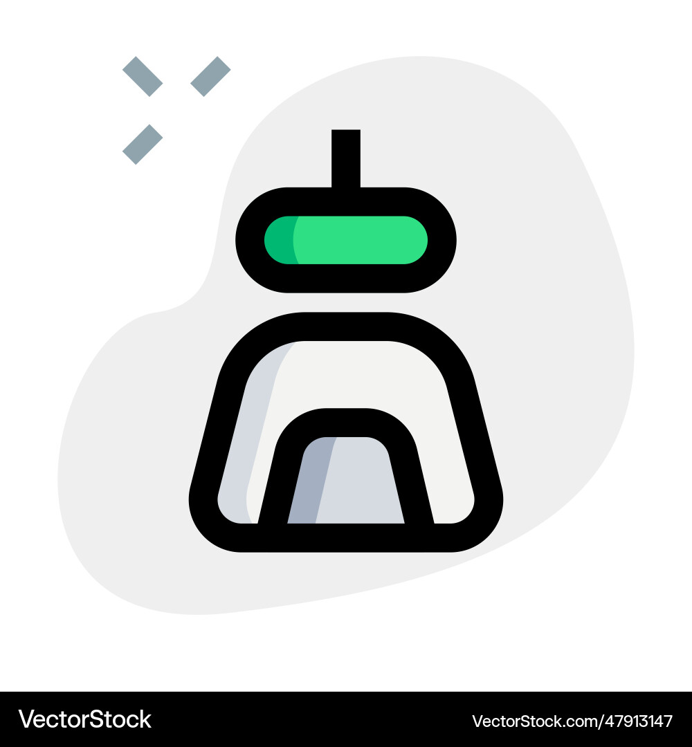 Computerprogramm läuft automatisch Bot vektorbild