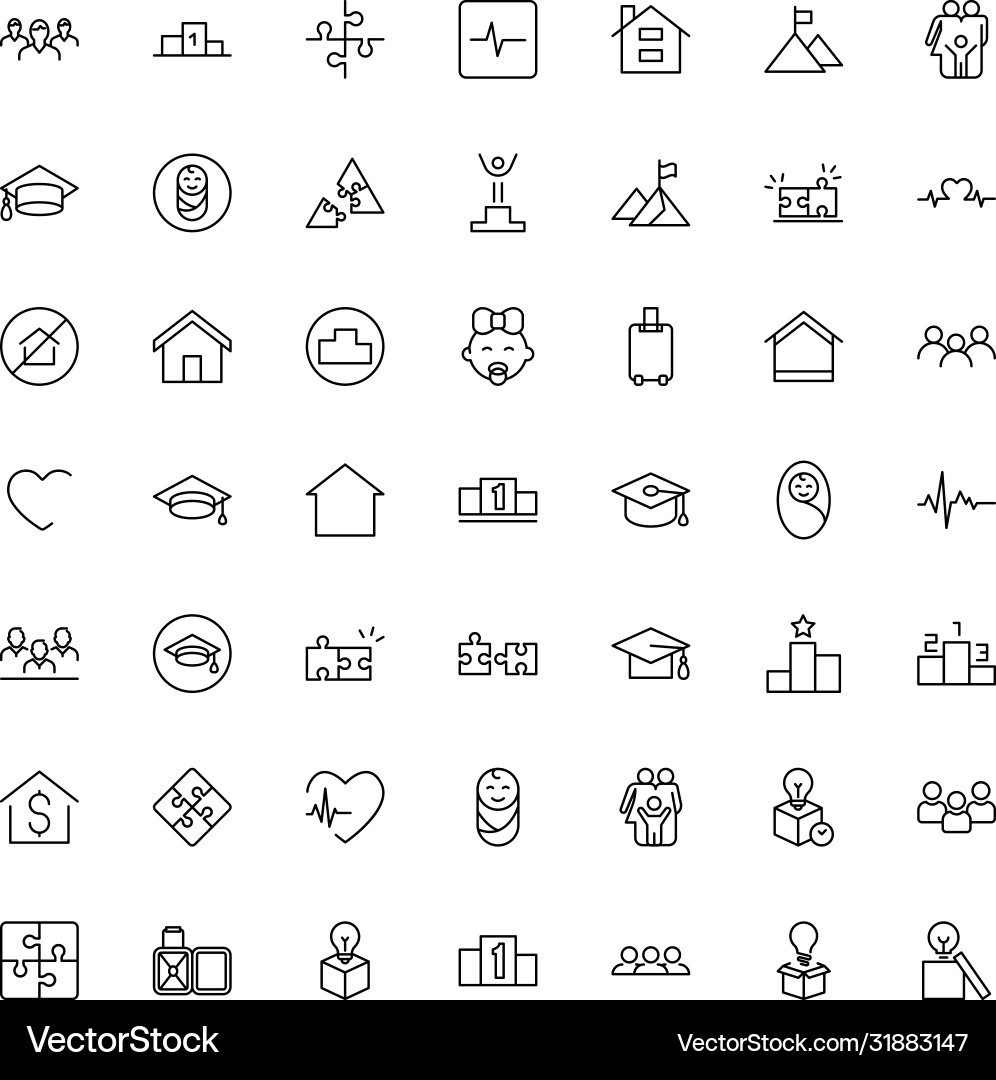 Core values icon set Core values icon set Vector Image