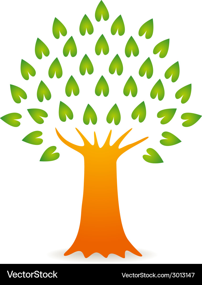 Elegant Tree Logo Royalty Free Vector Image - VectorStock