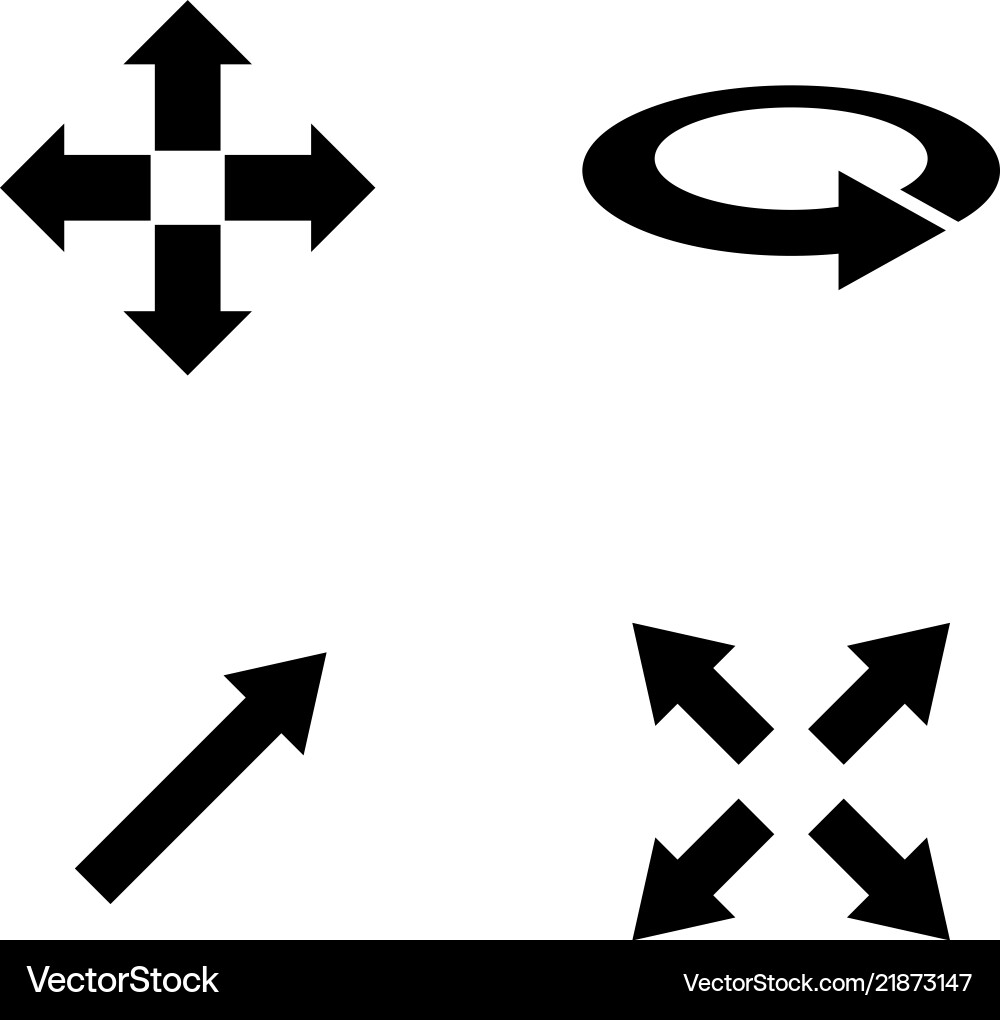 Rotate arrow simple related icons Rotate arrow simple related icons vector image