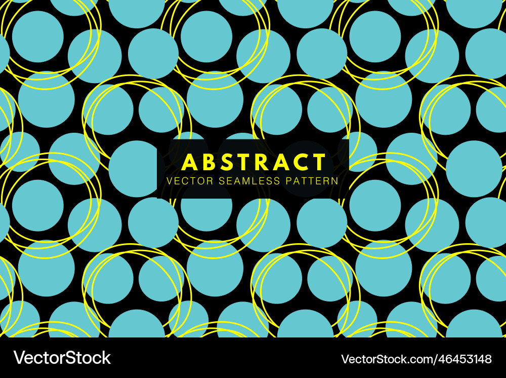 Abstract circles with lines round shape pattern vector image