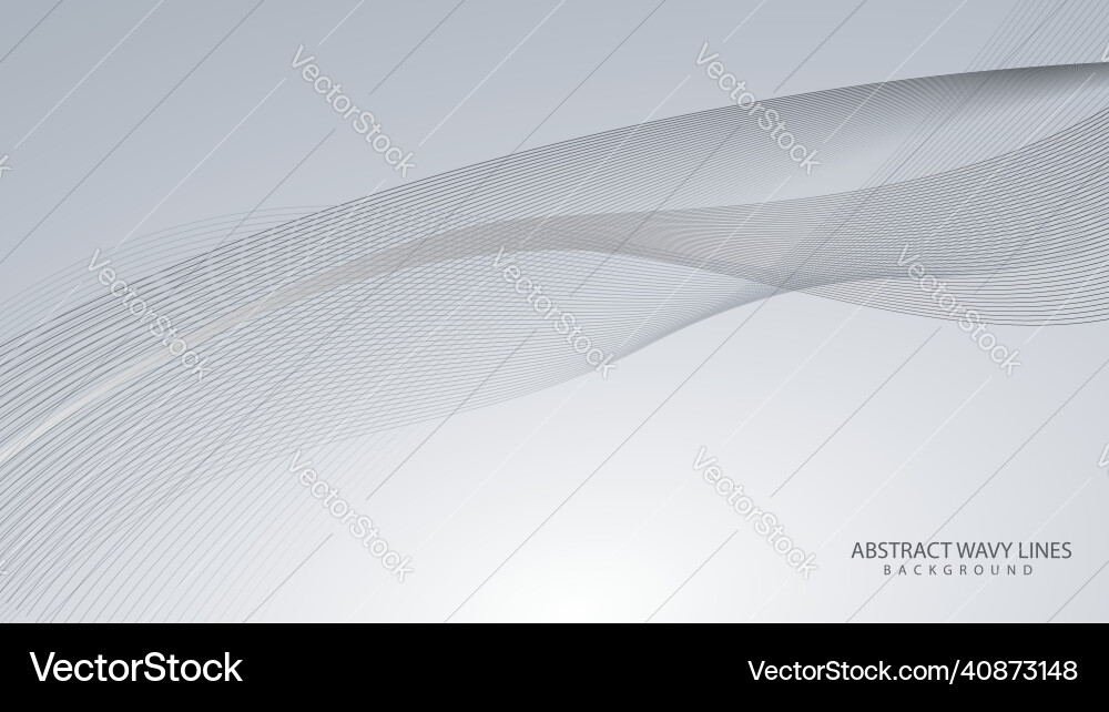 Abstract motion wave gradient line background vector image