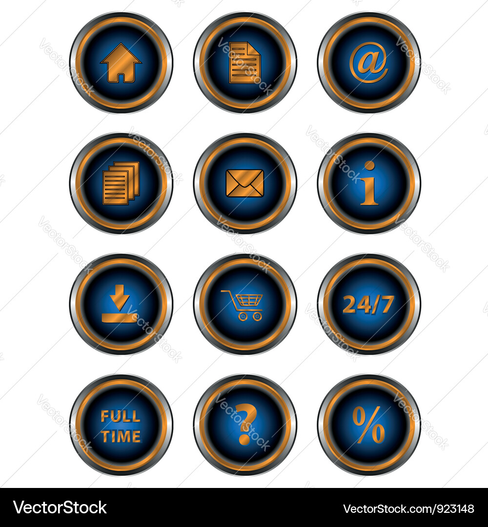 Big set web of icons Vector Image