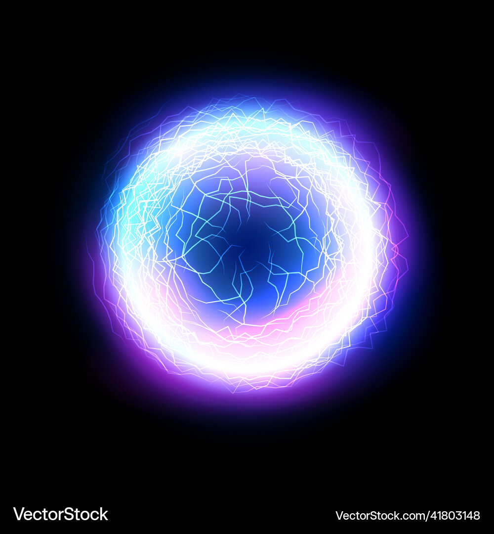 Elektrische Beleuchtung Ball Energie magische Wirkung Burst Elektrische Beleuchtung Ball Energie magische Wirkung Burst vektorbild