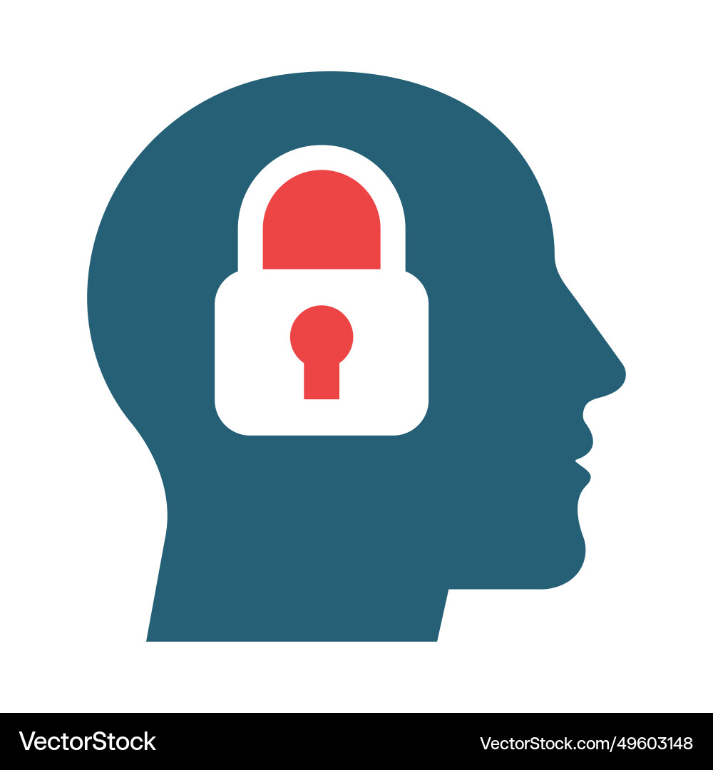 Introvert glyph two color icons for personal Vector Image