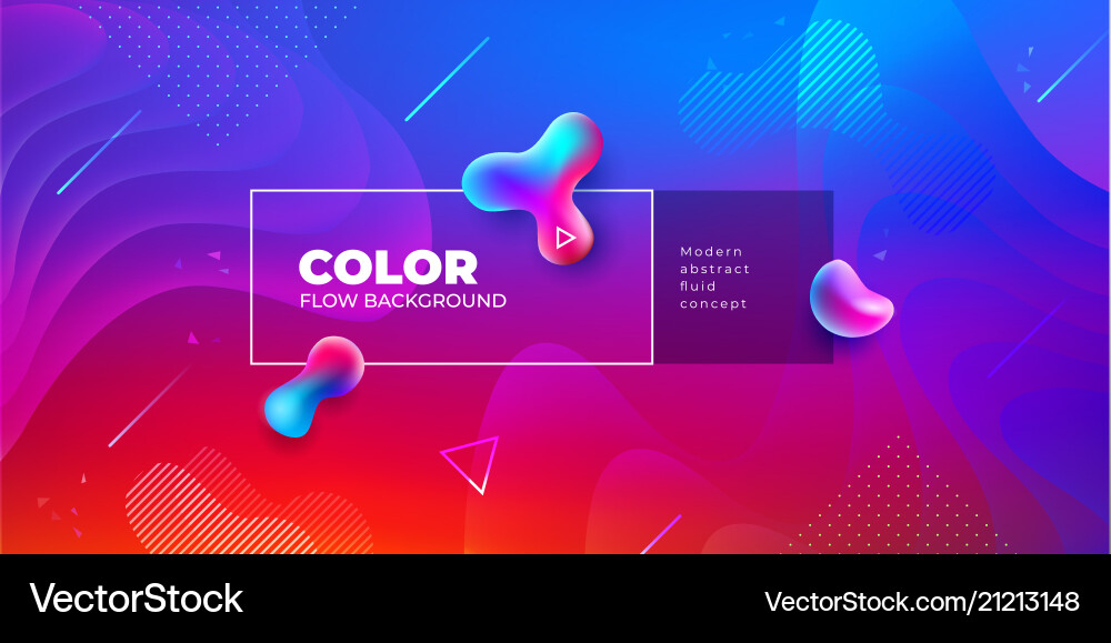 Liquid color background design fluid gradient Liquid color background design fluid gradient vector image