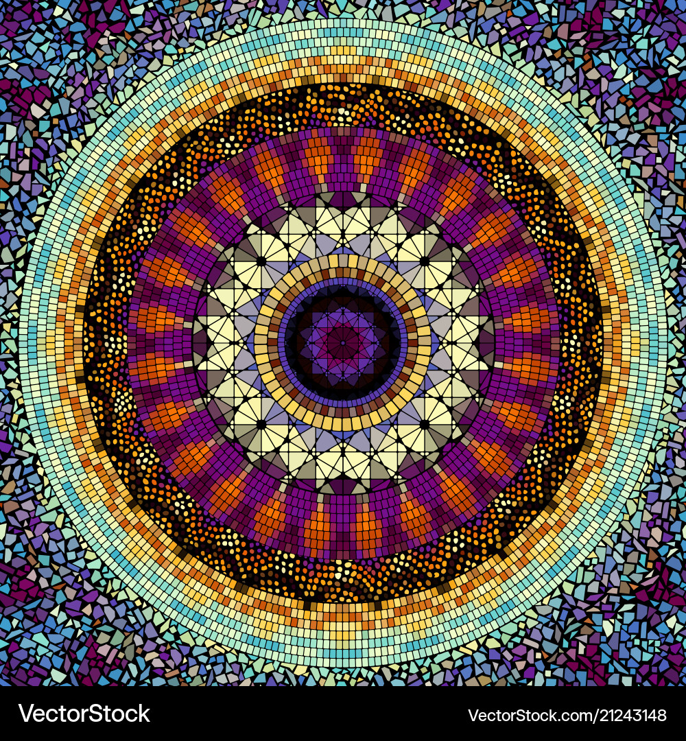 Seamless mosaic pattern Seamless mosaic pattern vector image