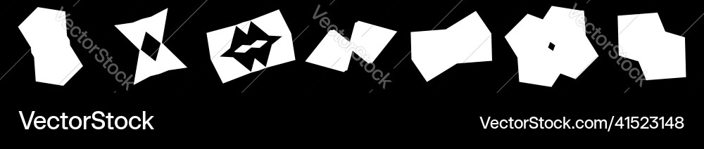 Simple abstract geometric forms shapes random Vector Image