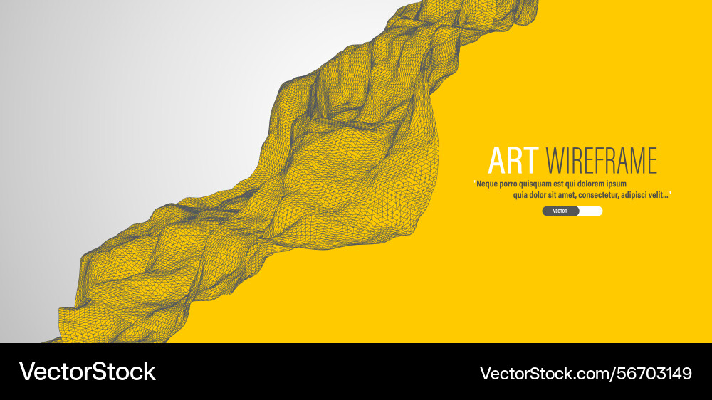 Abstract wave is made in a frame style template Abstract wave is made in a frame style template vector image