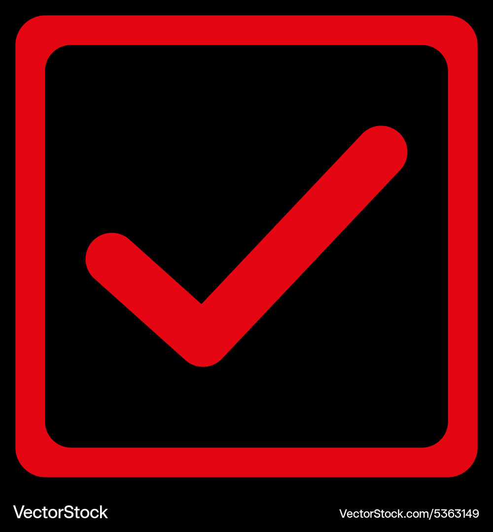 Checkbox icon from business bicolor set Vector Image