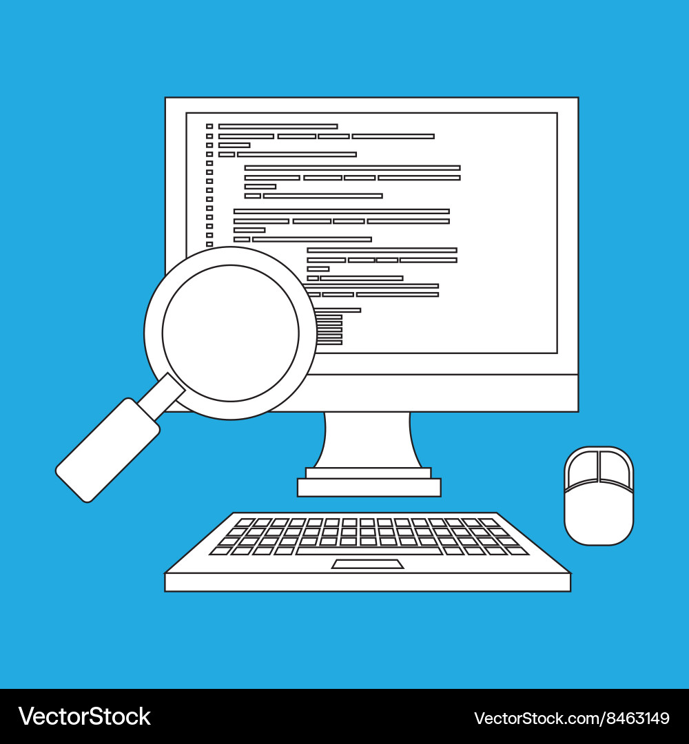 Computer programming design Vector Image