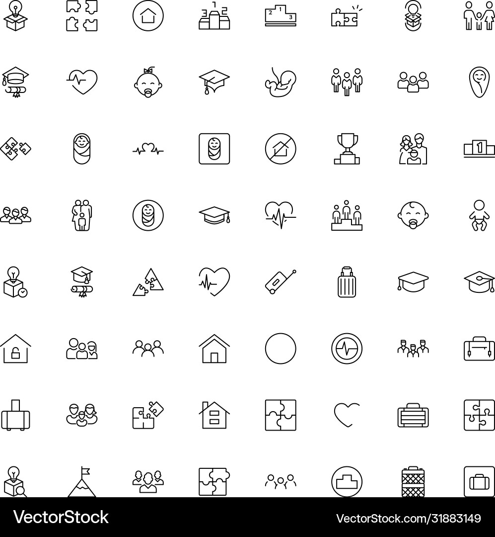 Core values icon set Vector Image