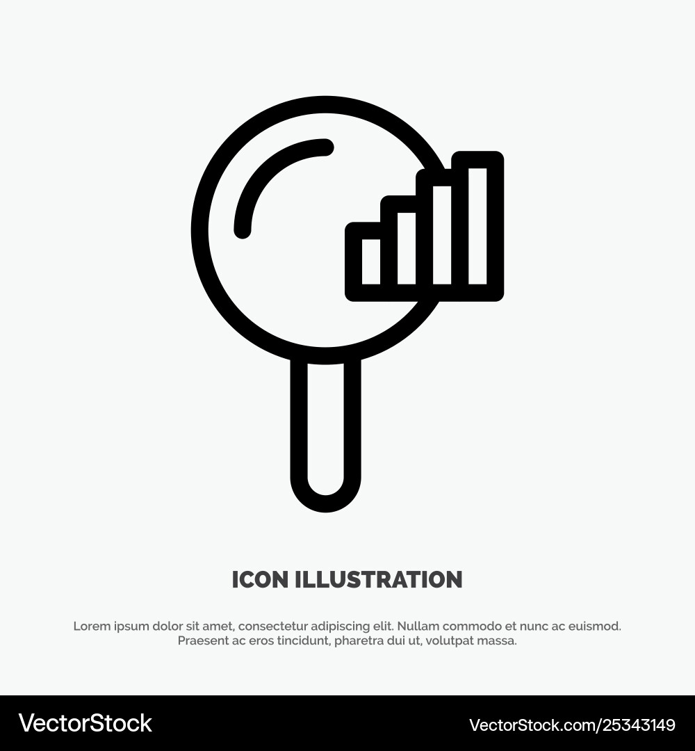 Find search service signal line icon Find search service signal line icon vector image