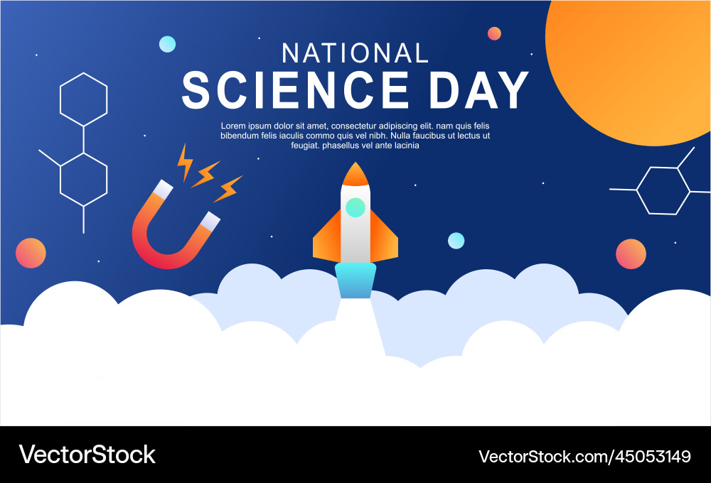 Gradient science twitch background design template Gradient science twitch background design template vector image