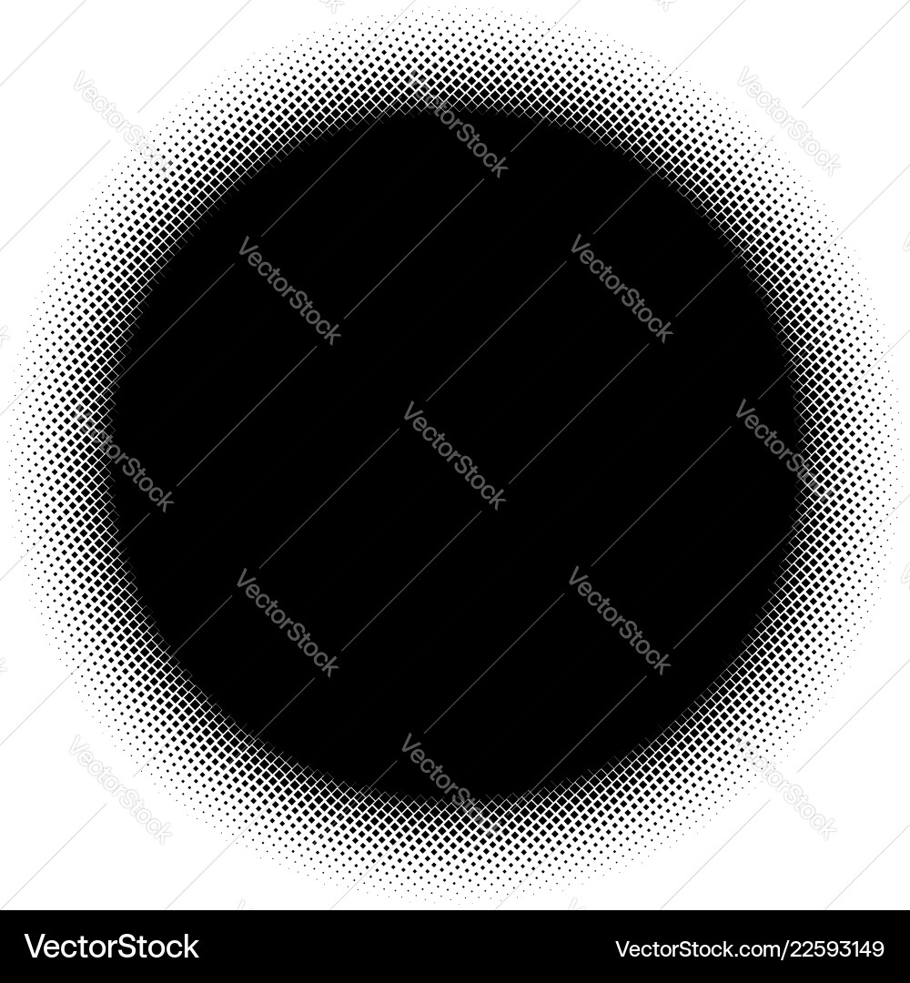 Halftone Square Element Vector Image