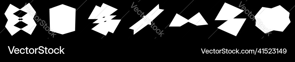 Simple abstract geometric forms shapes random Vector Image
