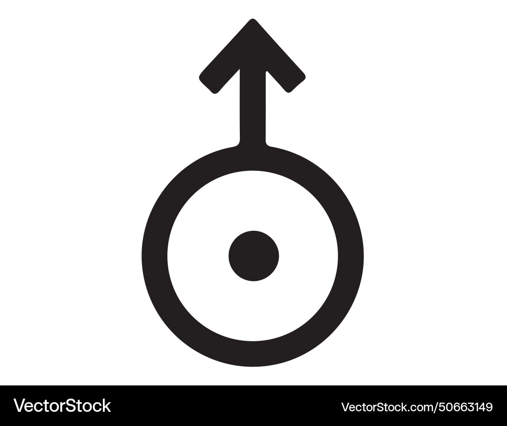Solar system symbol silhouette art Solar system symbol silhouette art vector image