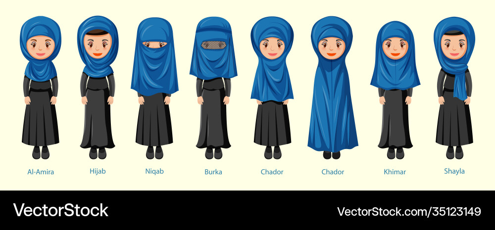 hijab types