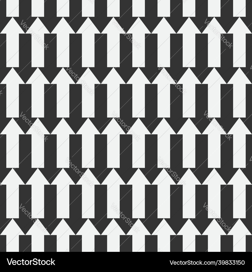 Arrow pattern seamless arrows abstract background Vector Image