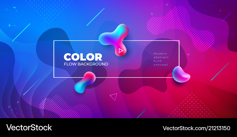 Fluid Color Liquid Gradient Background vector image