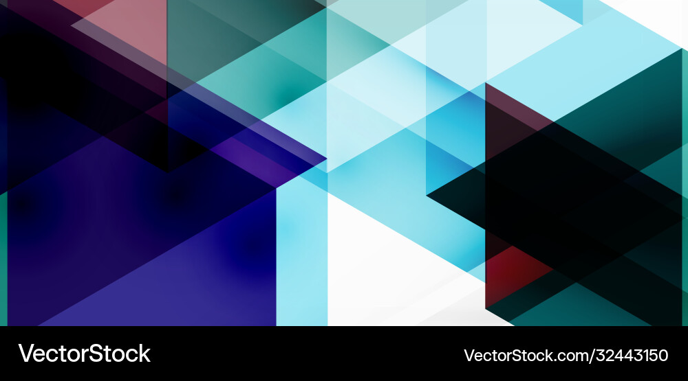 Geometric abstract background mosaic triangle Vector Image