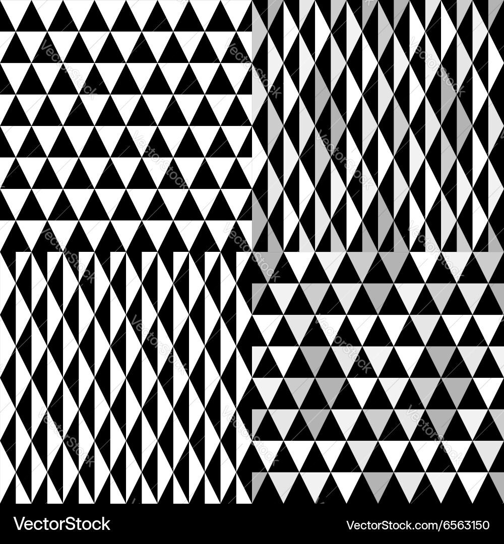 Grey Triangle Pattern vector image