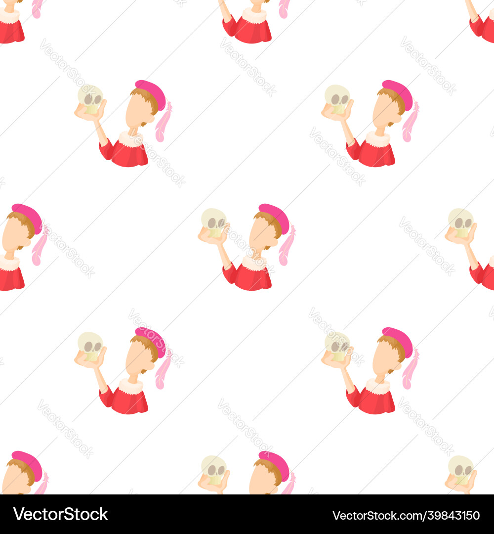 Hamlet actor pattern seamless Hamlet actor pattern seamless vector image