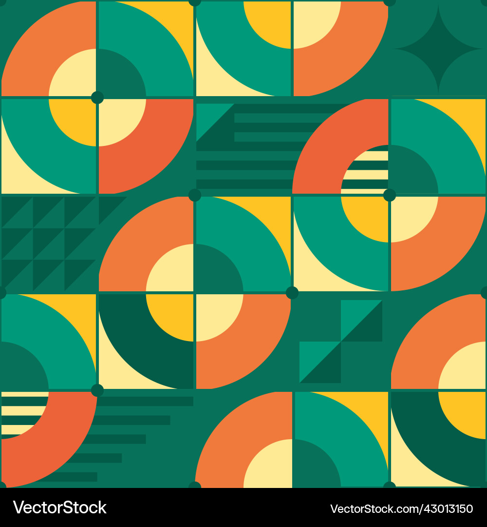 Retro Geometric Pattern vector image