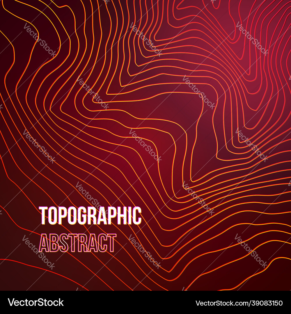 Topographic map colorful abstract background Topographic map colorful abstract background vector image
