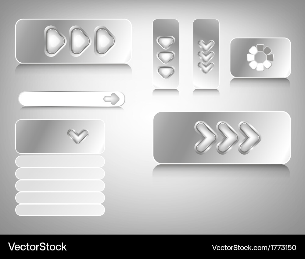 Web design elements vector image