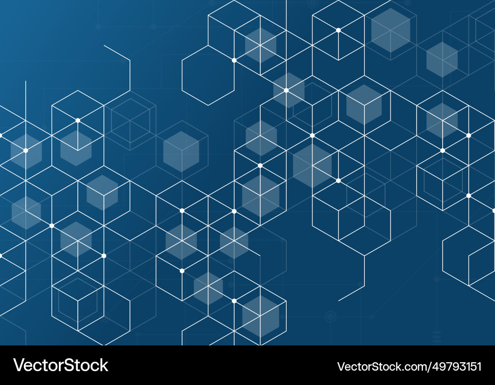 Abstract science template technology lines Abstract science template technology lines vector image