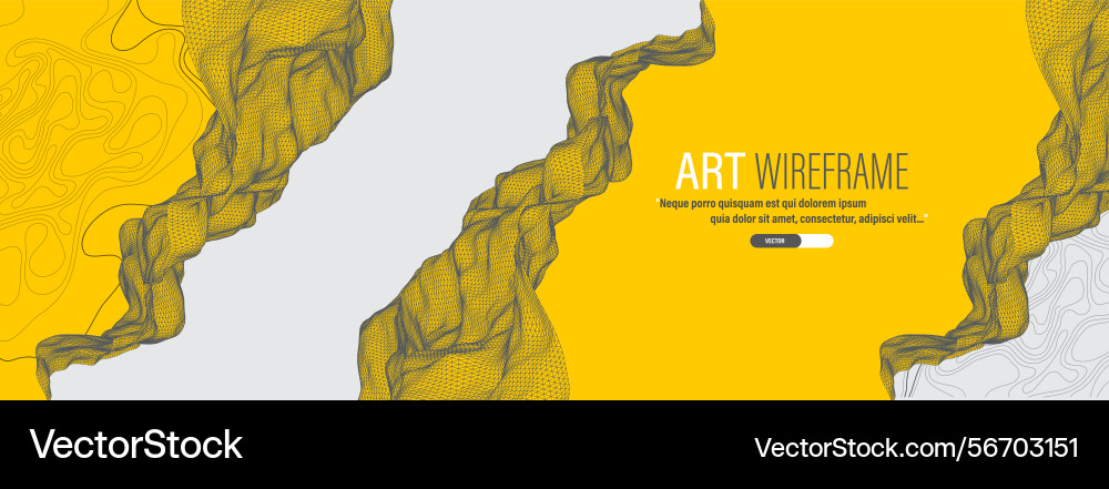 Abstract wave is made in a frame style template Abstract wave is made in a frame style template vector image