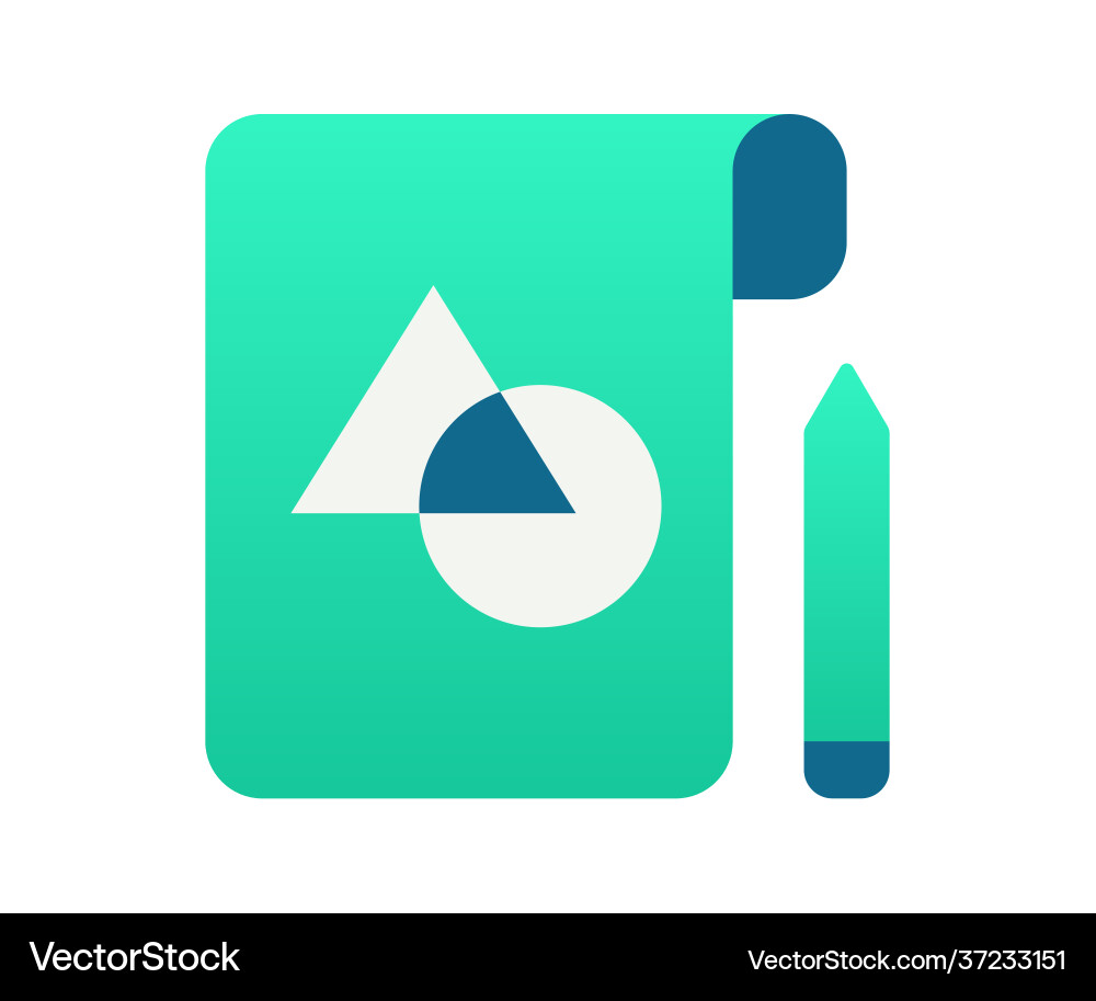 Concept blueprint sketching single isolated icon Concept blueprint sketching single isolated icon vector image