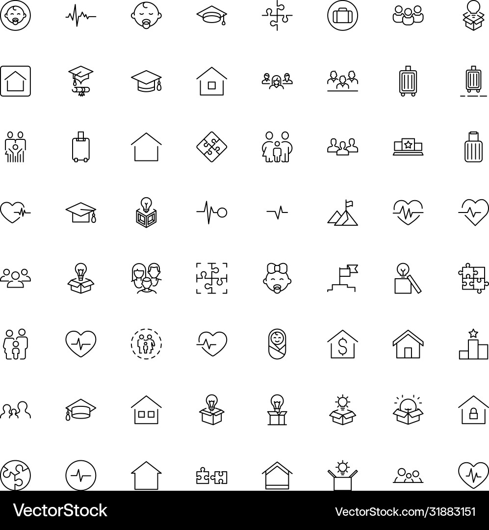 Core values icon set Vector Image