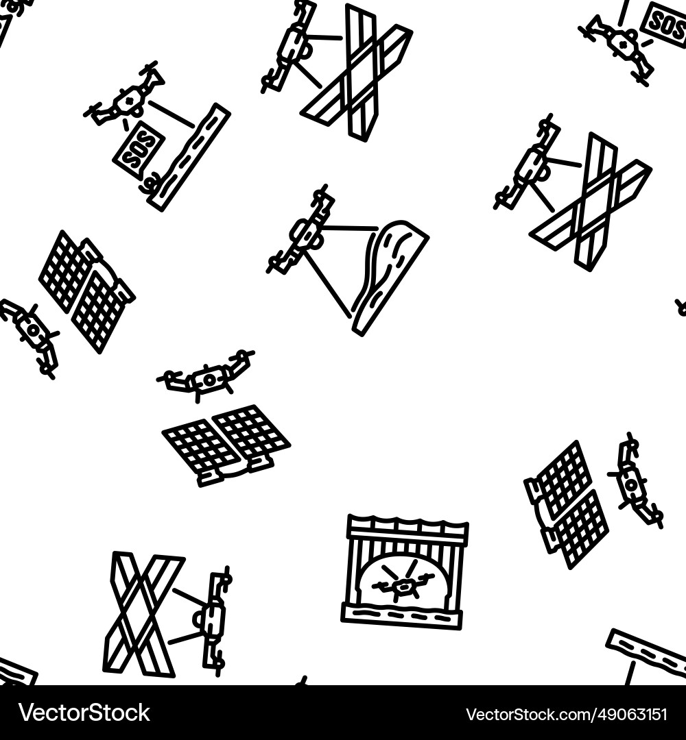Drone use technology seamless pattern Drone use technology seamless pattern vector image