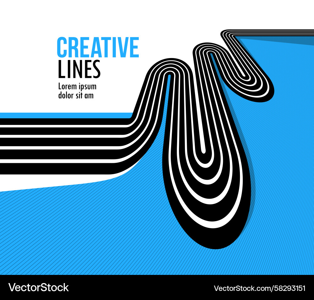 Dynamic Lines Abstract Motion Background Vector Image