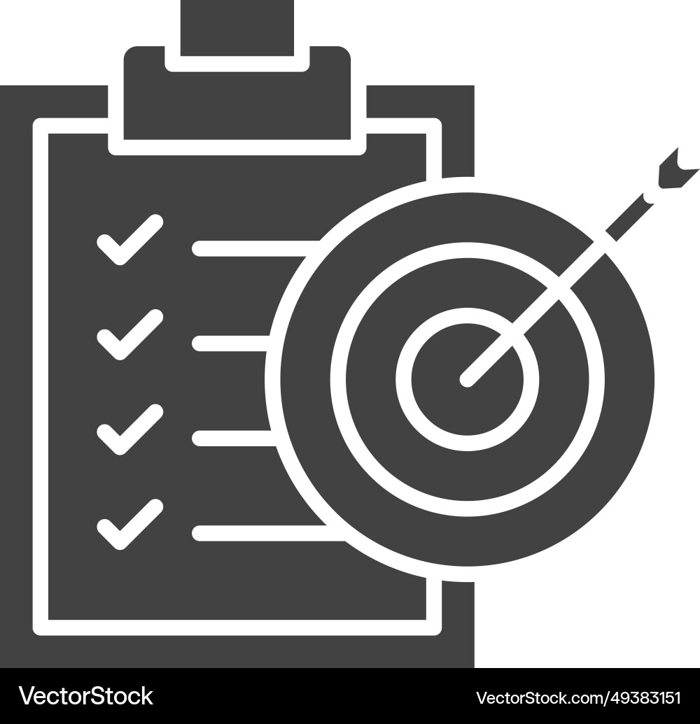 Goal oriented icon image vector image