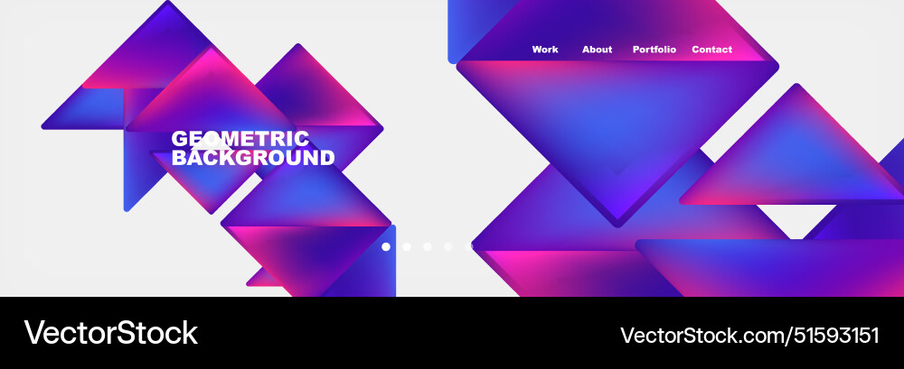 Gradient triangles composition with bright fluid Gradient triangles composition with bright fluid Vector Image