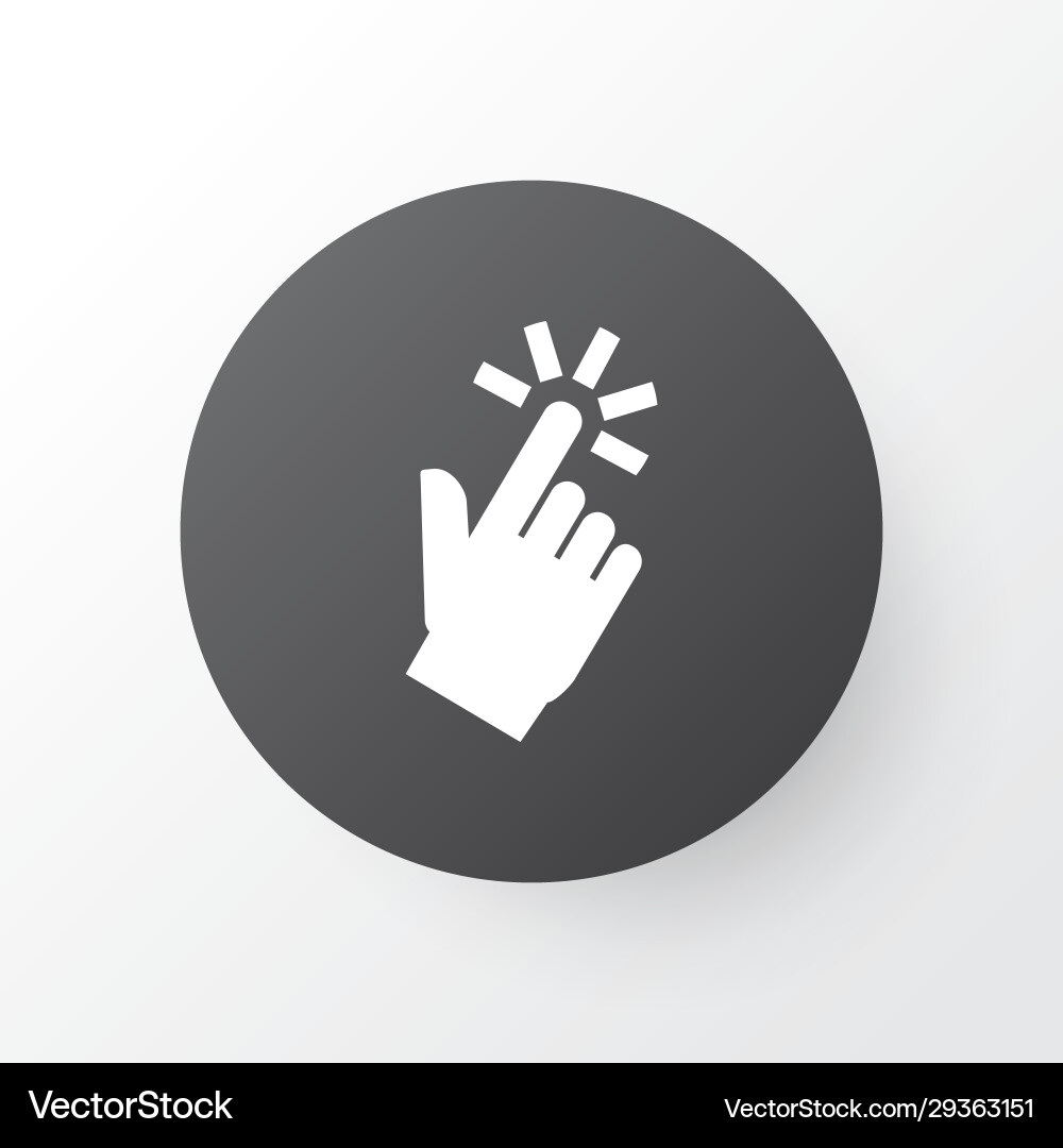 Hand Pointer Icon - Click Cursor vector image