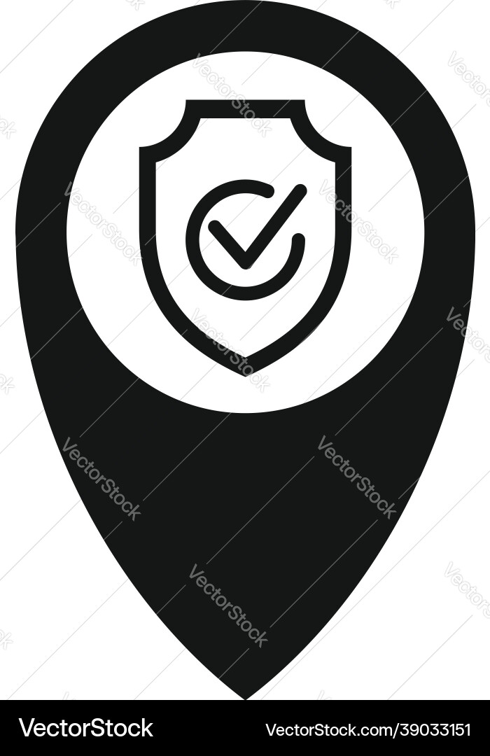 Reliability location icon simple fast Reliability location icon simple fast Vector Image