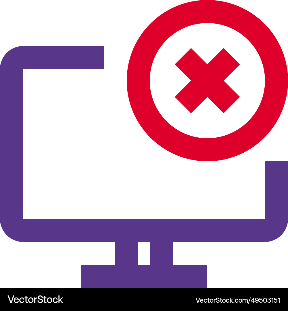 Remove data from the monitor vector image