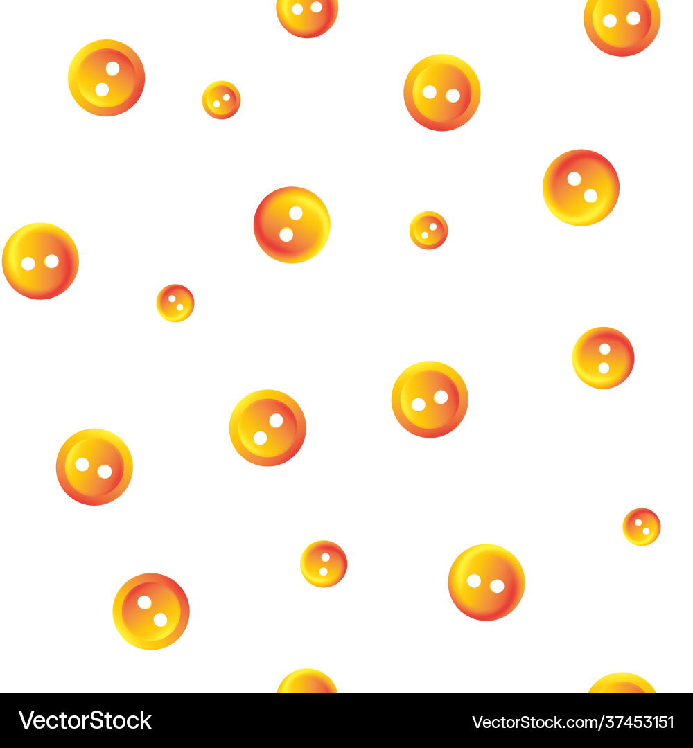 Seamless pattern orange buttons Seamless pattern orange buttons Vector Image