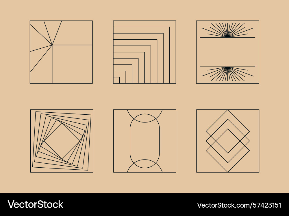Set of design elements and shapes for abstract Set of design elements and shapes for abstract vector image