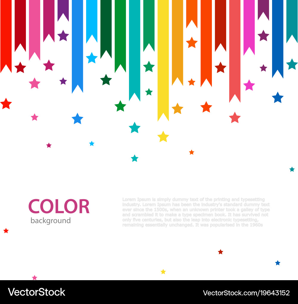 Abstract color background with empty place Vector Image