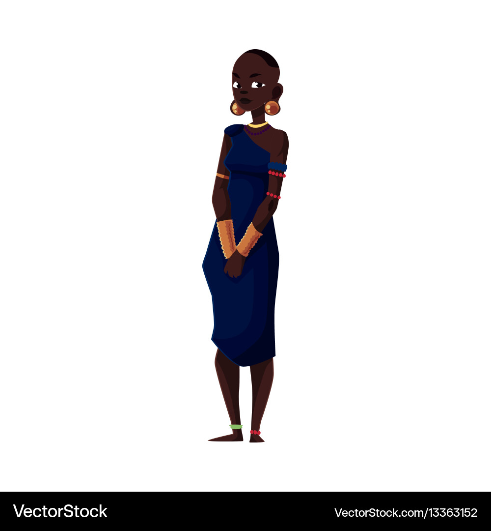 Afrikanische Stammfrau vektorbild