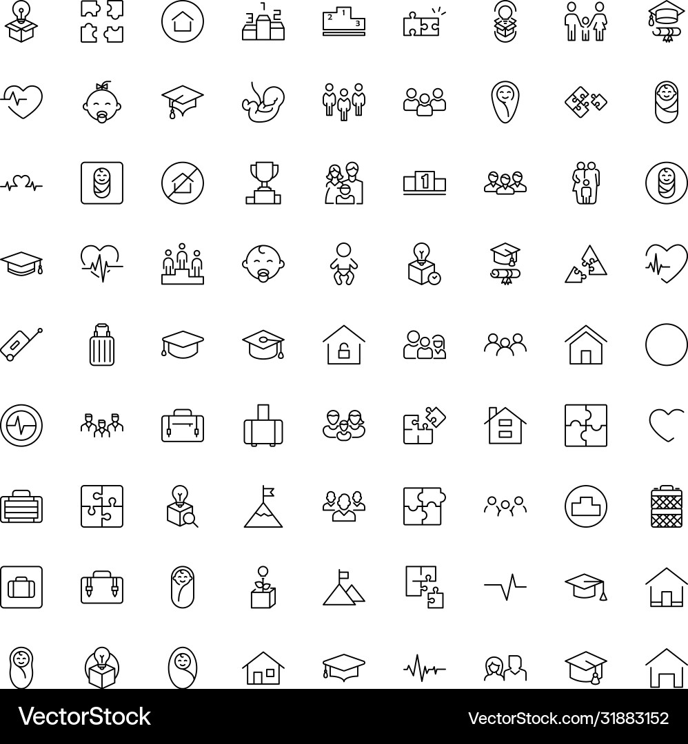 Core values icon set Vector Image