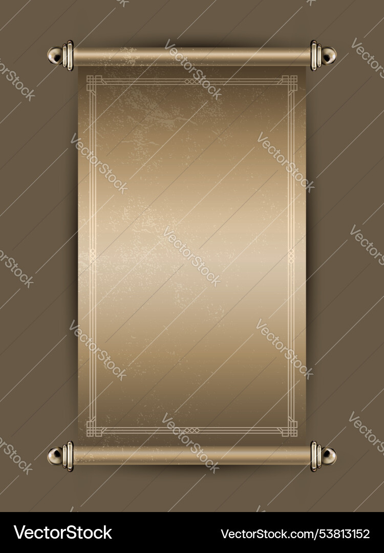 Decorative chinese style scroll design isolated Vector Image
