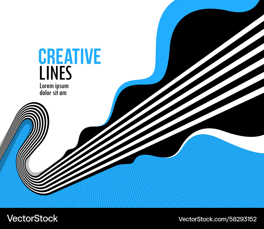 Dynamic Line Abstract Background Vector Image