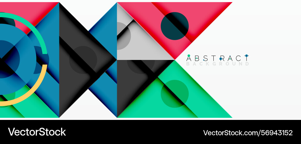 Geometric shapes overlap creating vibrant Geometric shapes overlap creating vibrant Vector Image
